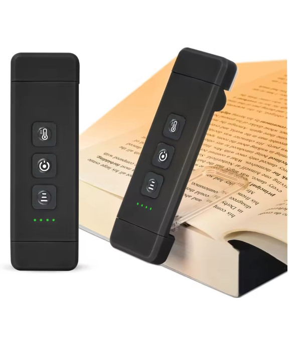 Clip-on Bookmark Book Light With Timer USB Rechargeable Reading Light Mini Led