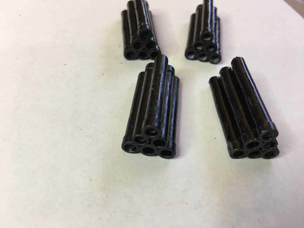 Train Loads: Black Sewer 6 Pipe Stack 4 Stacks Lot HO Scale Trains