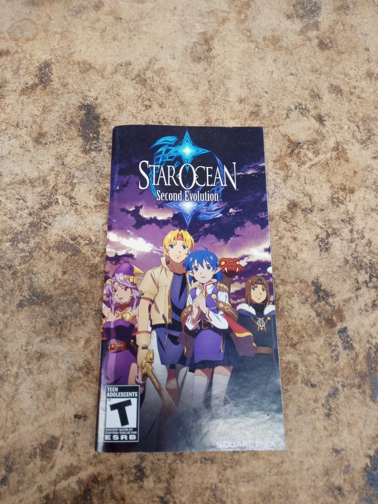 Star Ocean Second Evolution PSP FRENCH Instruction Manual