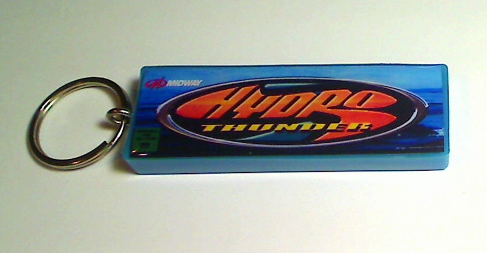 Hydro Thunder  Arcade Marquee Coin Door accessory Keychain