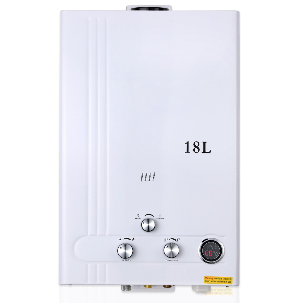 18L 5GPM Tankless LPG Liquid Propane Gas Hot Water Heater On-Demand Water Boiler
