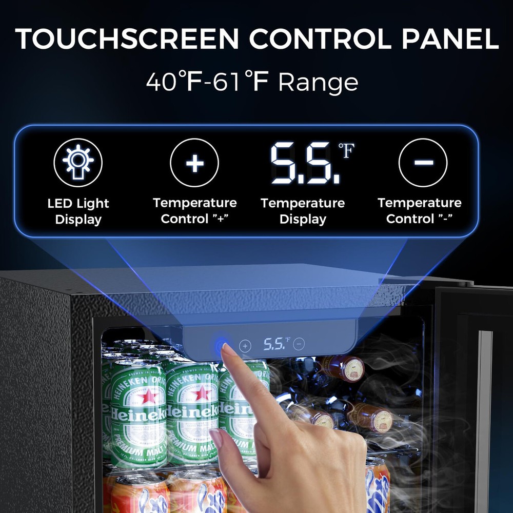 68 Cans Beverage Refrigerator Cooler