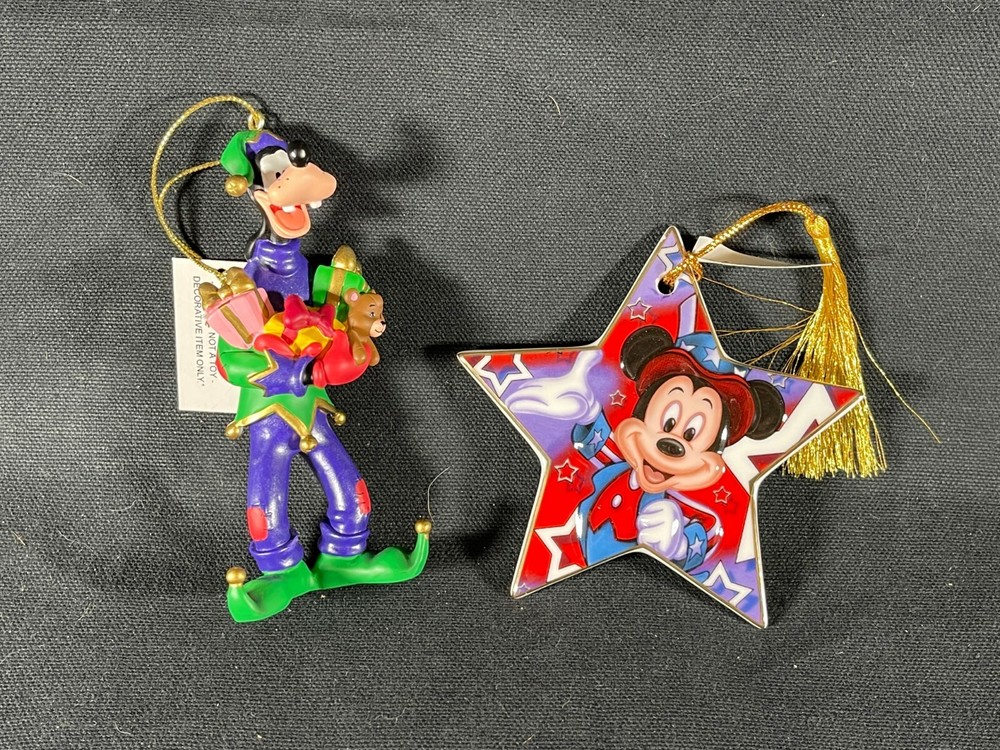Disney Goofy and Mickey Mouse Ornaments