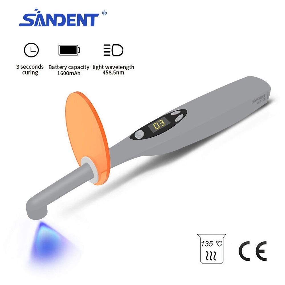 Dental Wireless Cordless iLed 3 Second LED Curing Light 3S Cure Lamp US plug ns