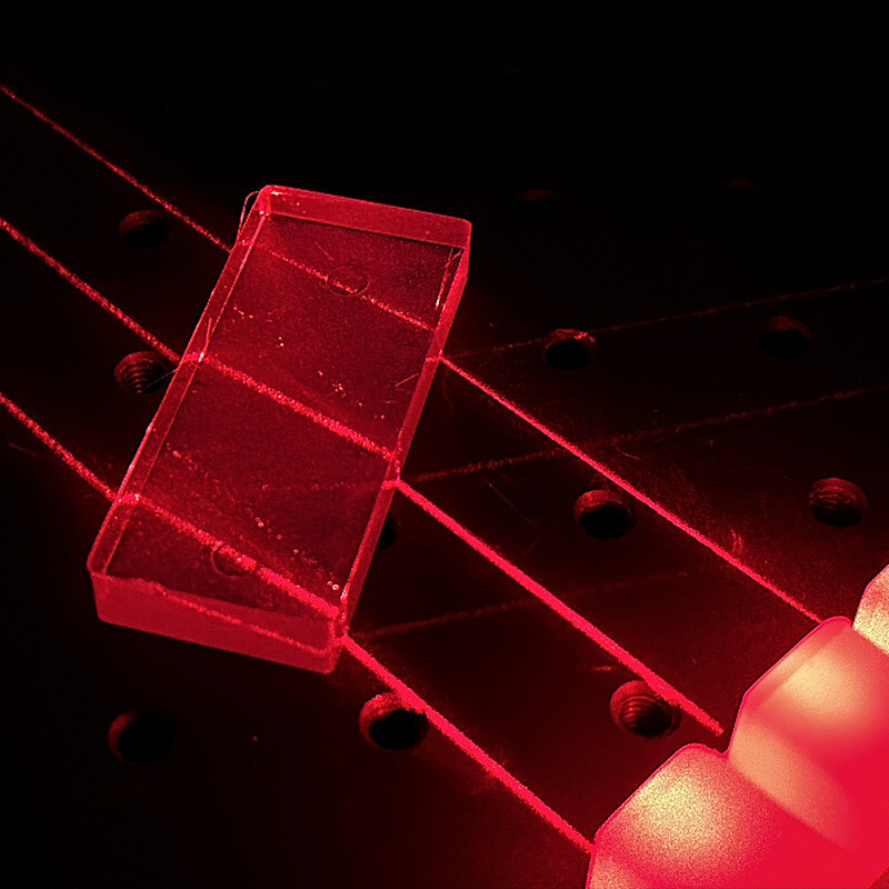 6PC Optical Plastic Prism for Teaching Physics Principle Light Experiment