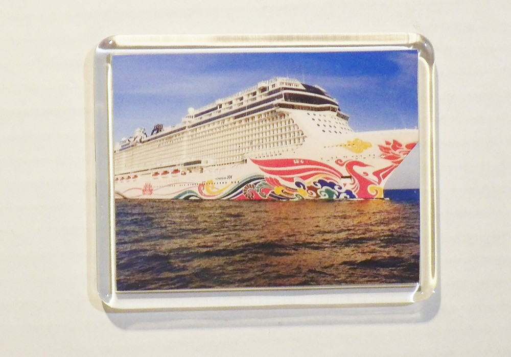 REFRIGERATOR MAGNET NORWEGIAN JOY CRUISE SHIP - 3.5”x 3”