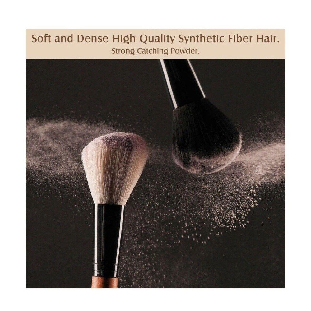 Makeup Brush Sets ,15pcs Unique Walnut Makeup Brushes with Nobility