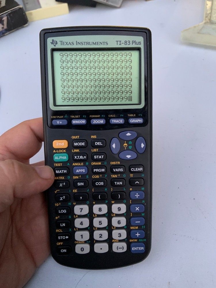 Texas Instruments TI-83 Plus with Cover - Tested