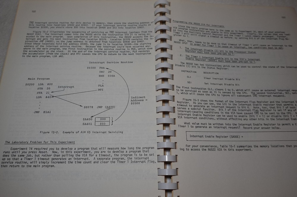 AIM 65 Laboratory Manual Study Guide Leo J. Scanlon Computer 1981 Publication