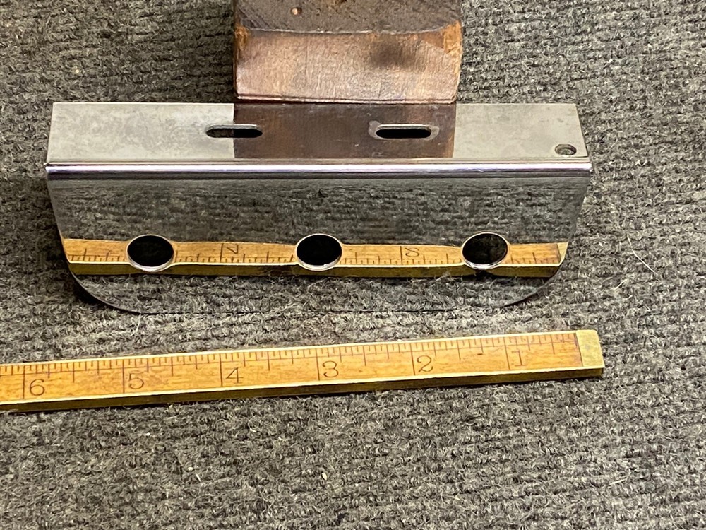 Vintage Chrome Wall Mounted 3 Hole Tool Organizer