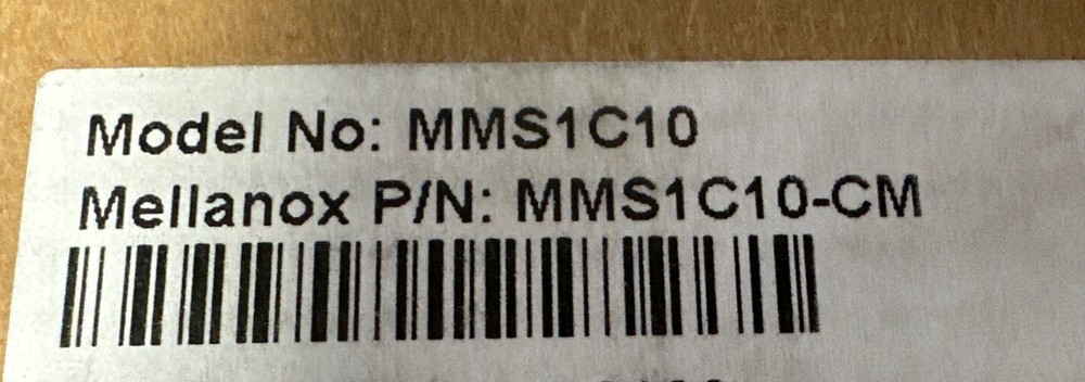 Mellanox LinkX MMS1C10-CM QSFP28 Active Optical Network Module