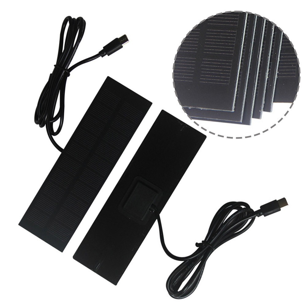 1W 5V Solar Panel Charger for Mobile Devices with Type C Output Compact Design
