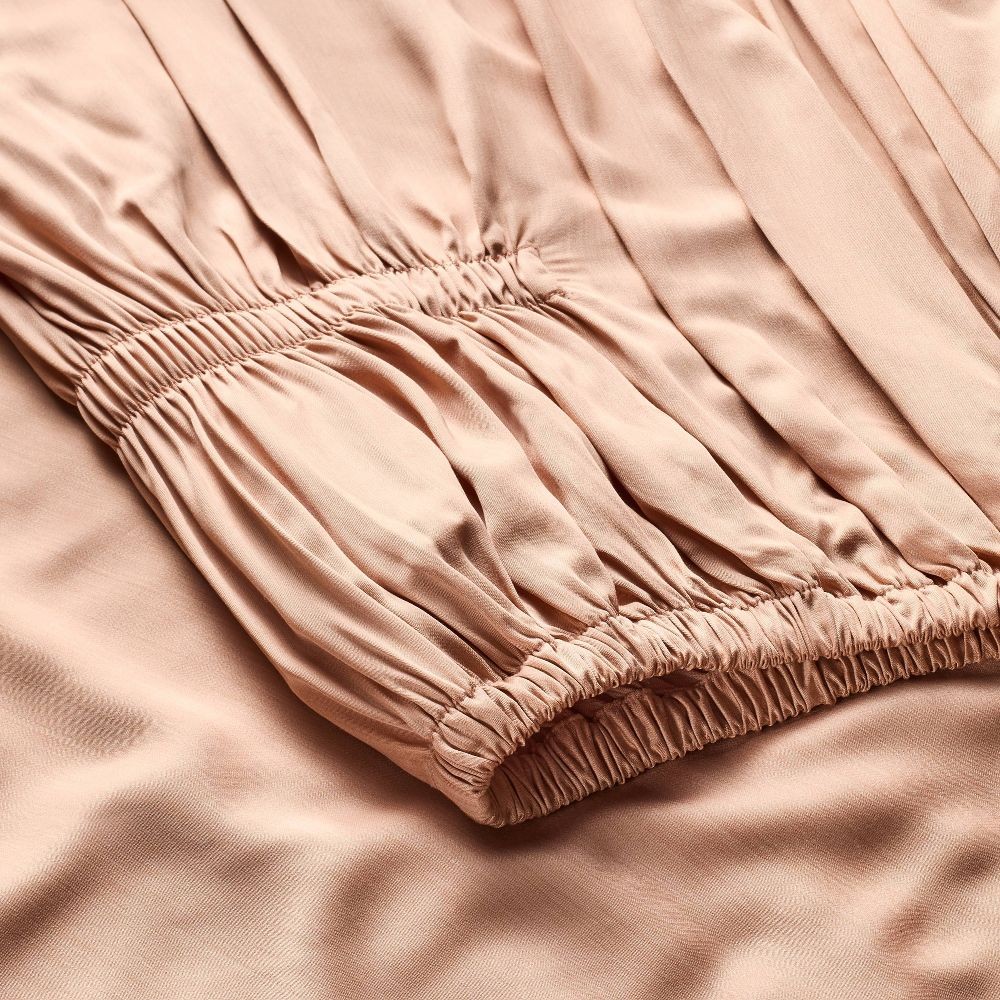 Queen 400 Thread Count Rayon from Bamboo Sheet Set Light Adobe Clay