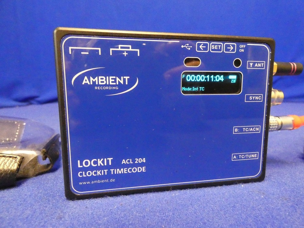 Ambient Recording ACL 204 Lockit Clockit Timecode & Sync Generator w/Antenna