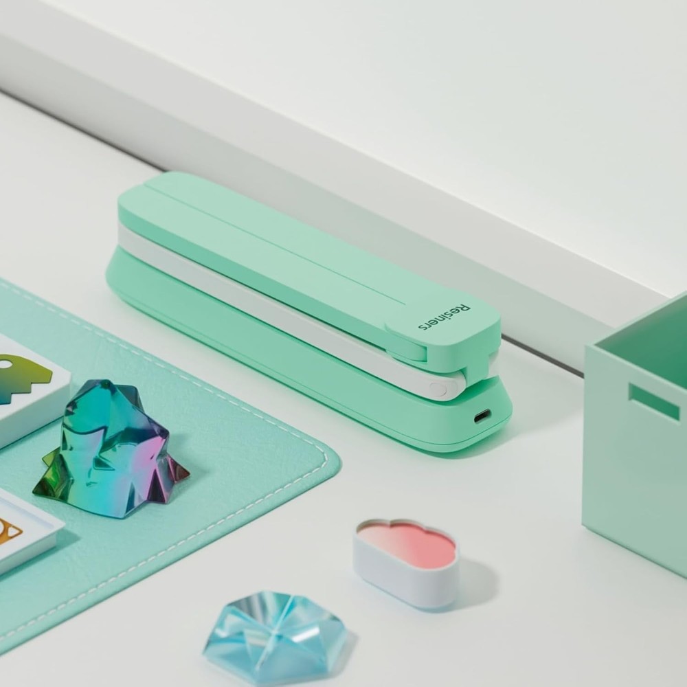 Stylish Mint Green UV Light for Resin Curing - Wireless & Rechargeable