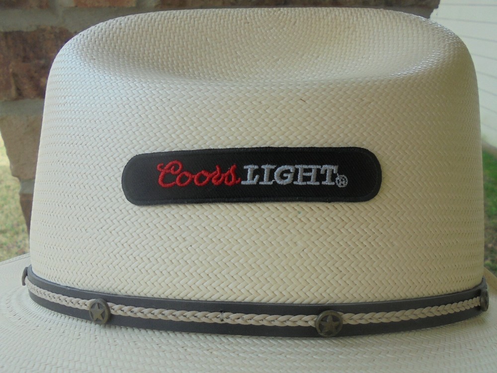 NEW/UNUSED COORS LIGHT ADHESIVE BACK HAT  PATCH
