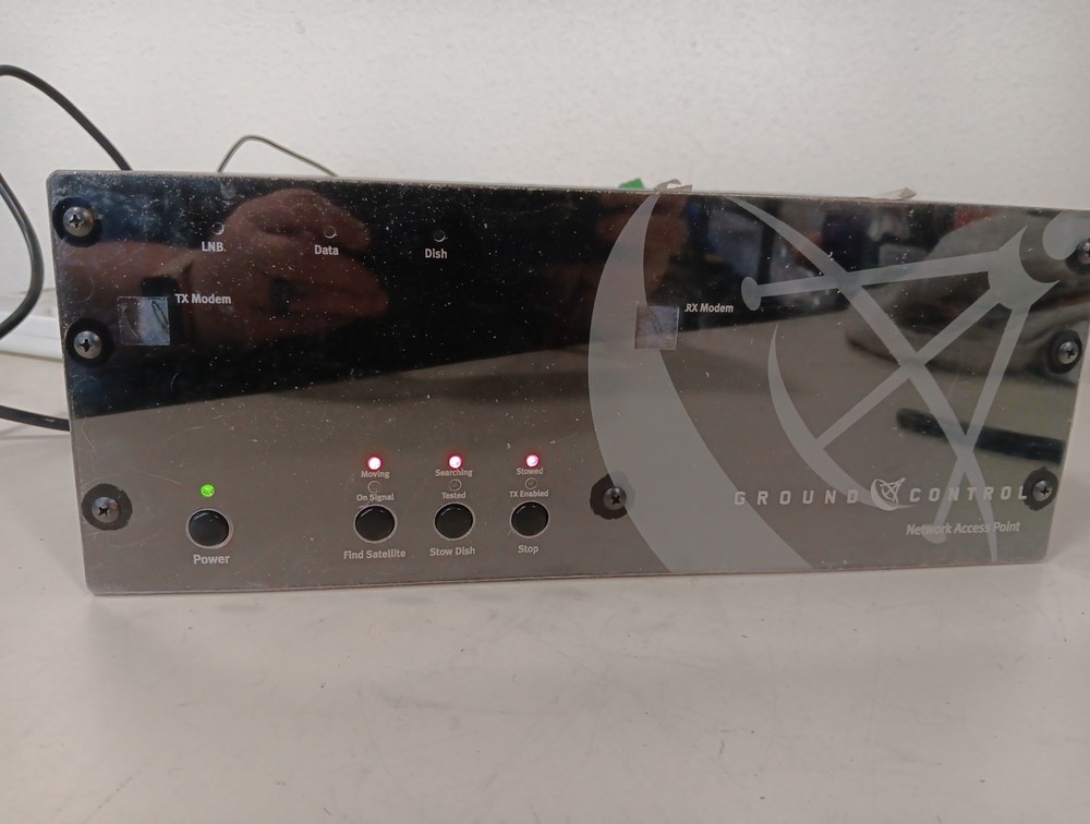Ground Control Network Access Point TX / RX Modem Satellite Dish Controller