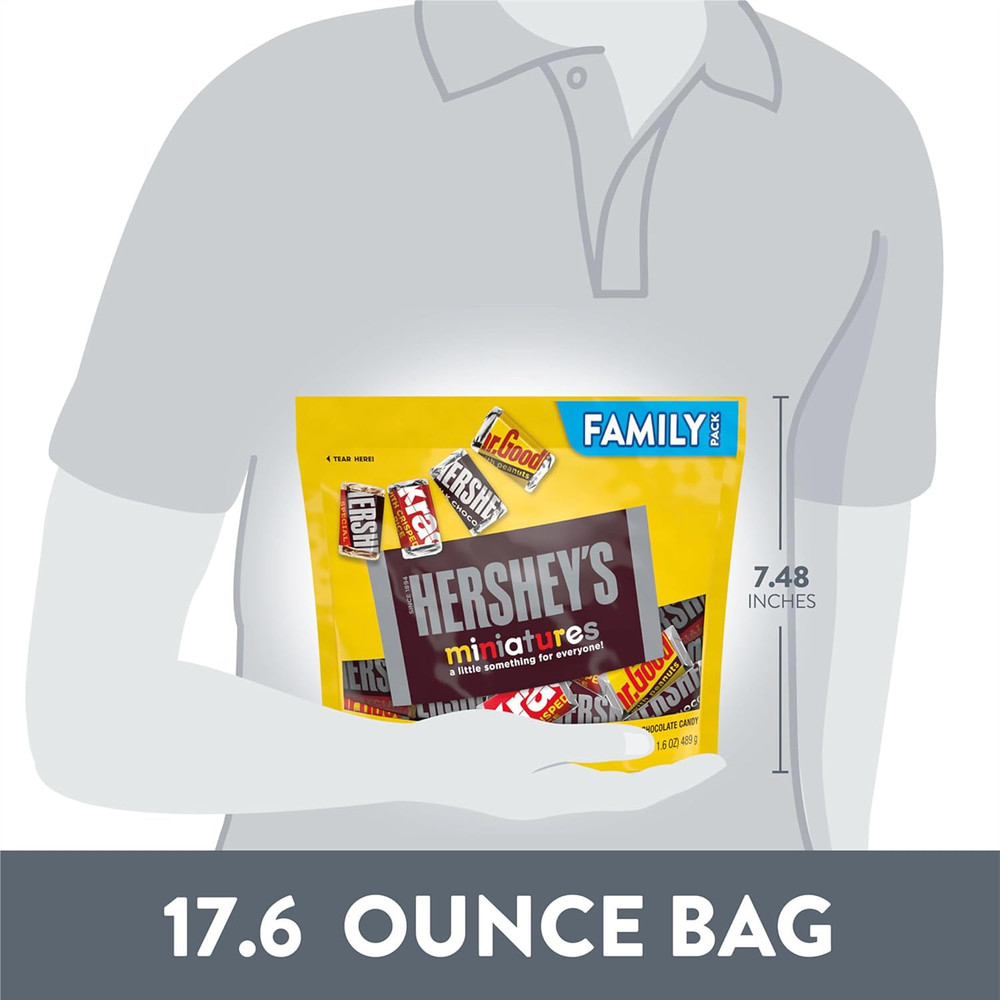 Miniatures Assorted Chocolate Candy Family Pack, 17.6 Oz