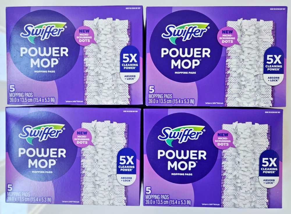 Procter & Gamble 5 Pc. Swiffer PowerMop Multi-Surface Mopping Pad Refills 4 Pack