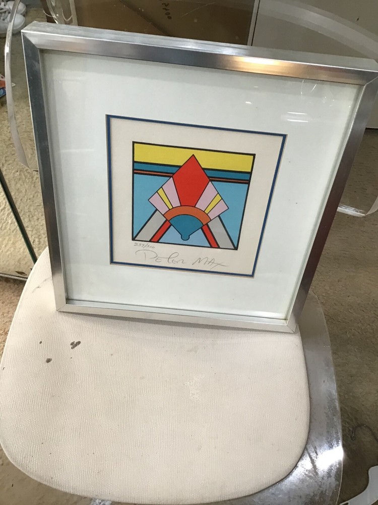 $3,200. PETER MAX ABSTRACTLITHOGRAPH signed and numbered