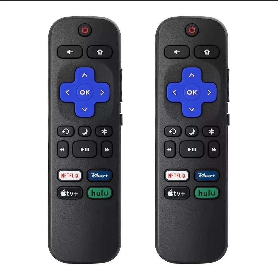 2pack Remote Control Replacement for All Roku TV TCL/Hisense/Onn Roku