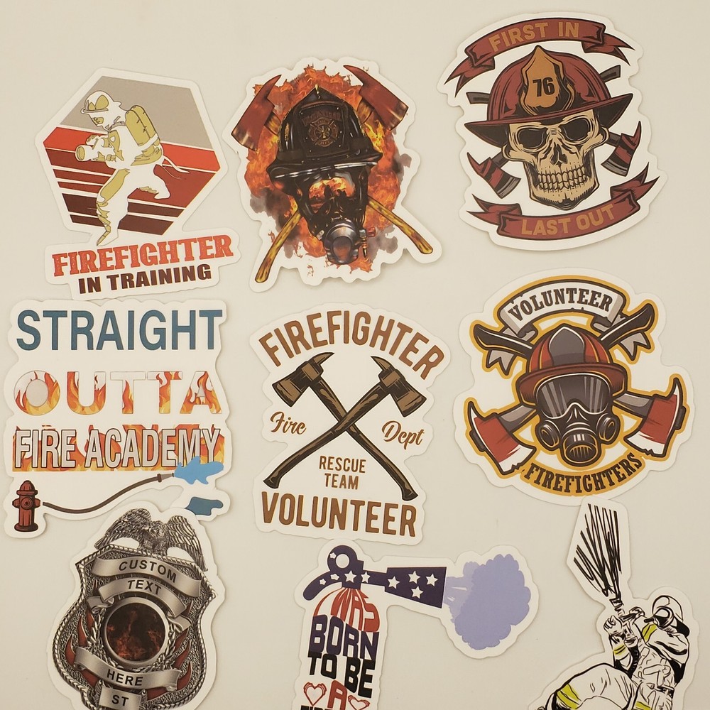 Firefighter Stickers Qty 52 Good Quality