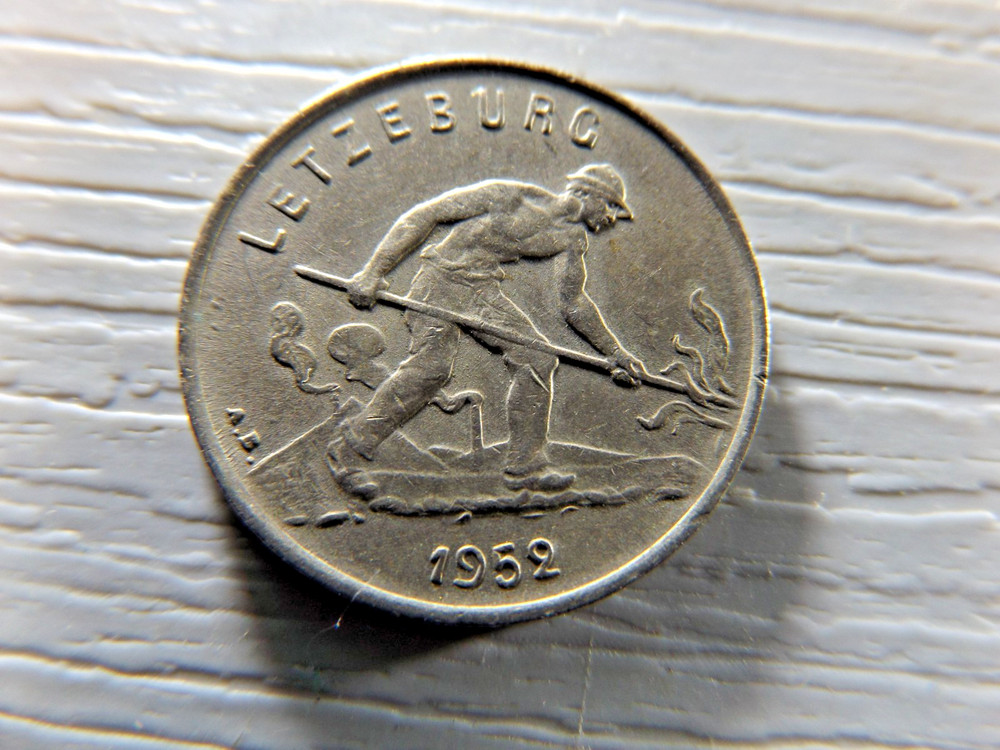 LUXEMBOURG 1952 1 Franc