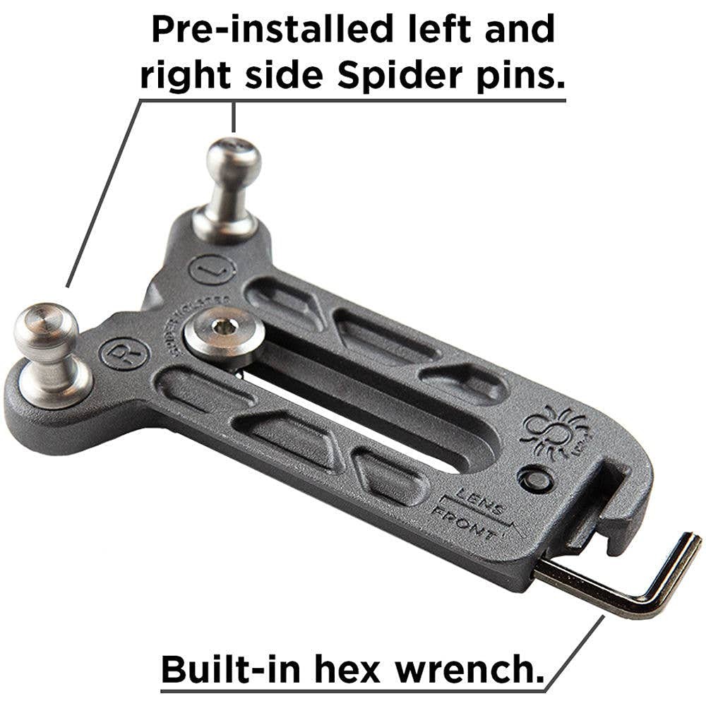 SpiderPro Lens Collar Plate V2 for Any Spider Camera Holster System Featuring Le