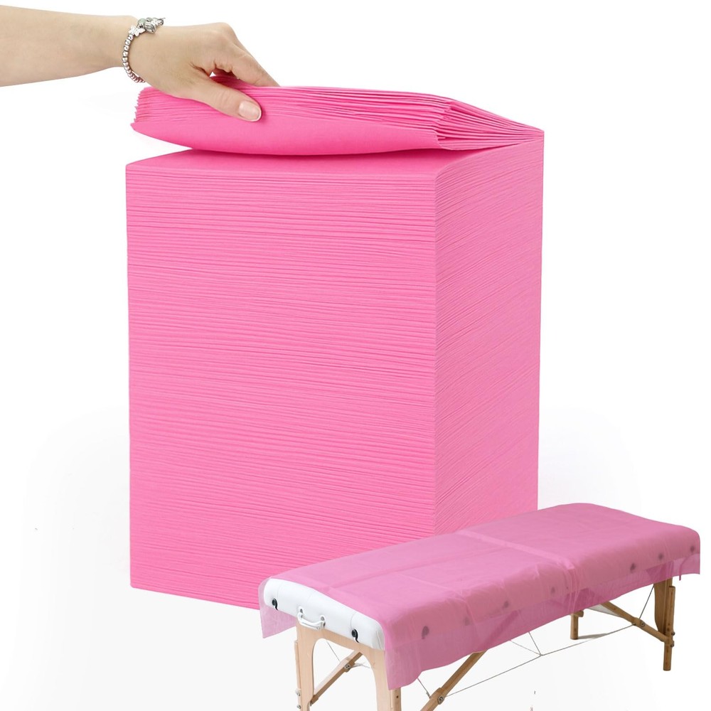 200 Piece Disposable Massage Table Sheets 31" x 71" - Non-Woven Fabric Bed Co...