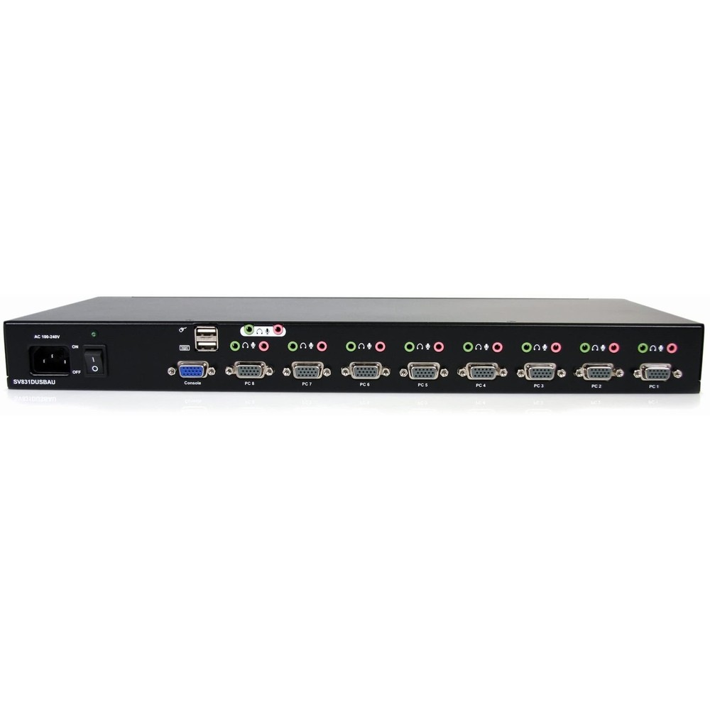 StarTech 8-Port Rackmount USB VGA KVM Switch w/ Audio