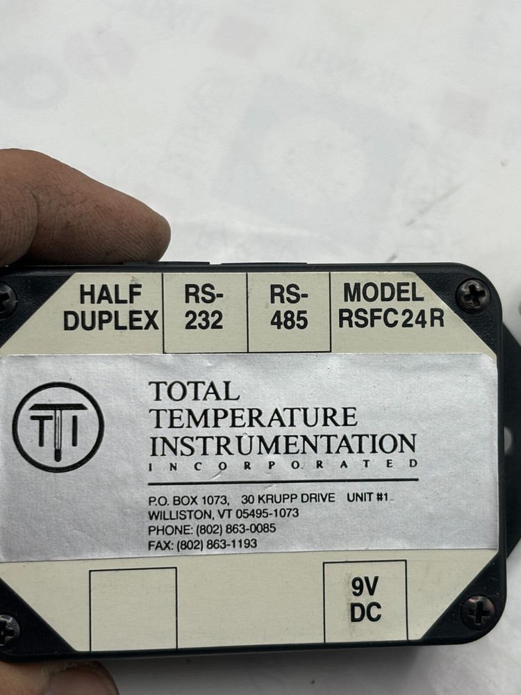 TOTAL TEMPERATURE INSTRUMENTATION RSFC24R RS232-RS485 CONVERTER⭐
