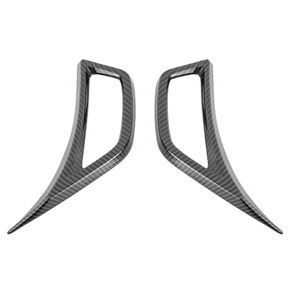 Front Wheel Fender Air Vent Cover Trim For Jeep Wrangler JL JT 18+ Carbon Fiber