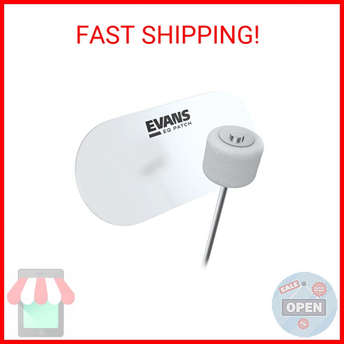 Evans EQ Double Pedal Patch, Clear Plastic