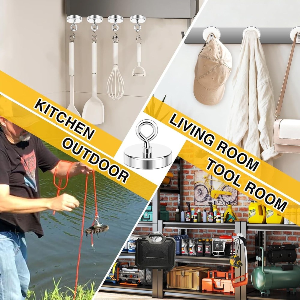 150lbs Pulling Force Rare Earth Magnet with Countersunk Hole for Retrieval