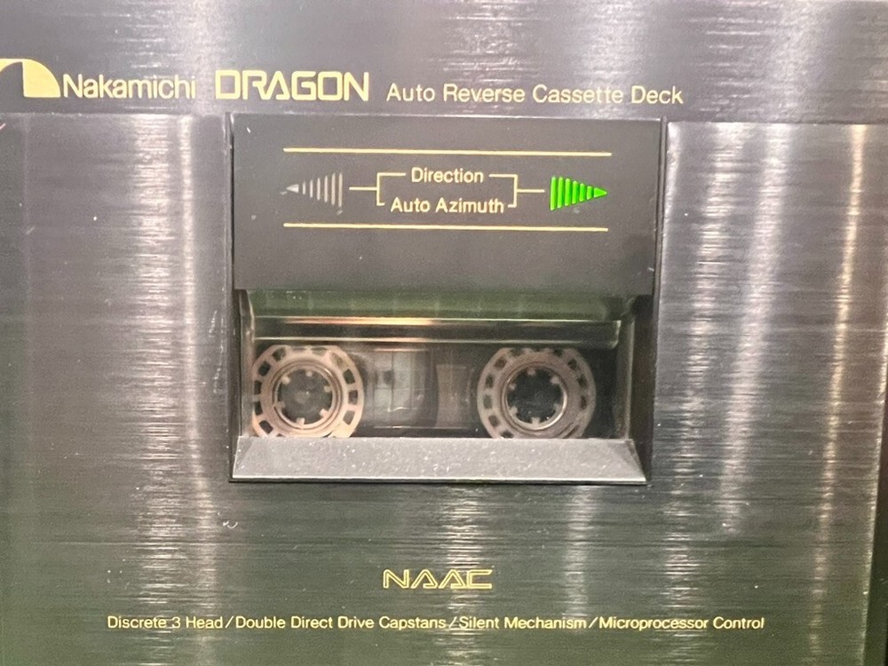 Nakamichi Dragon Auto-Reverse 3-Head Cassette Deck Serviced & Operational+Manual
