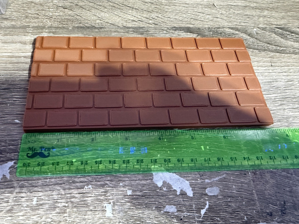 Brown Stone Blocks Scenery Sheets for Scale Models & Dioramas 4 Textured Sheets