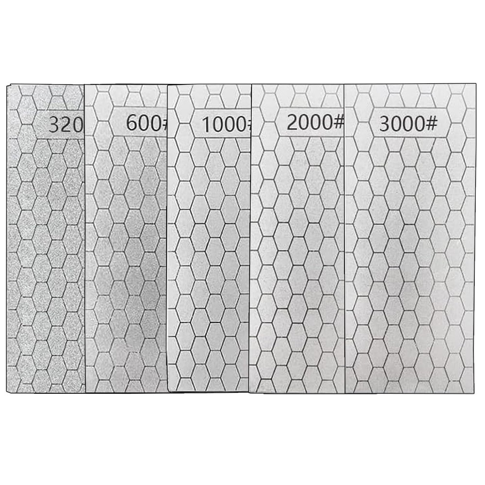 Diamond Sharpening Stone, 5 Pcs Knife Sharpening Stone for Kitchen Sharpening...