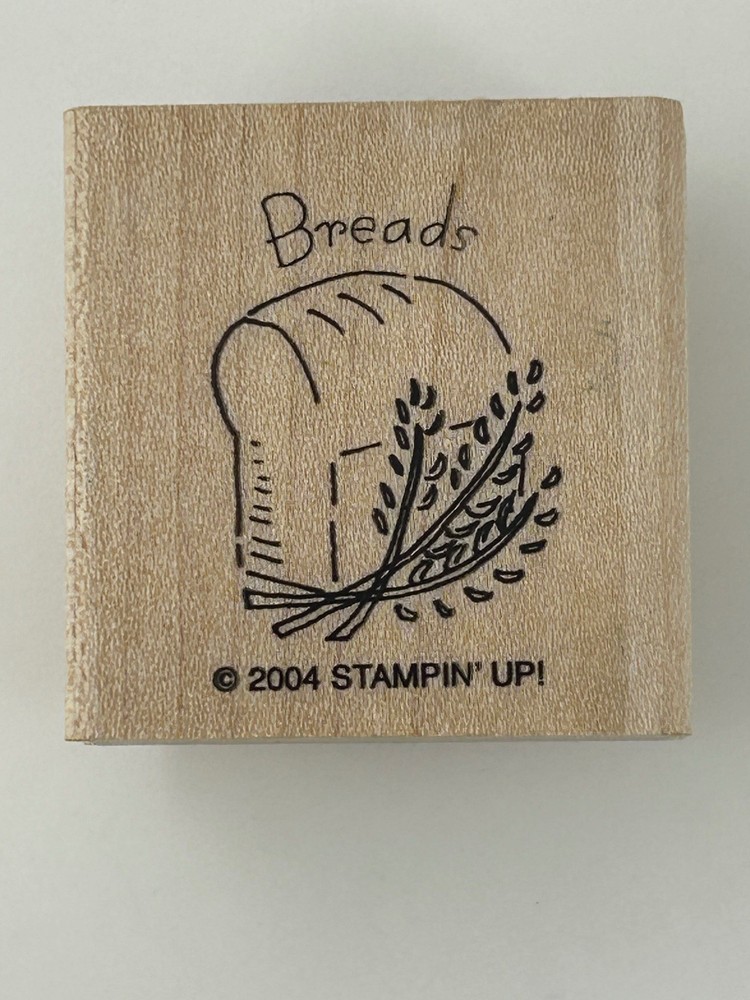Stampin' Up! Breads Wood Mount Rubber Stamp Card Making
