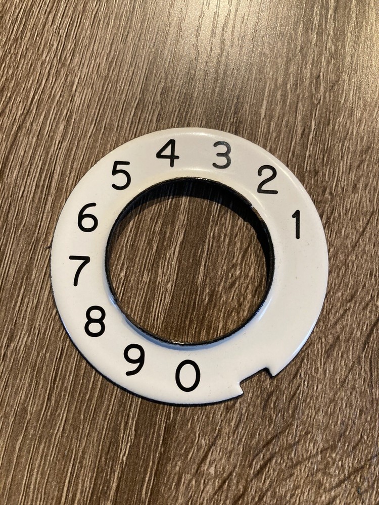 Automatic Electric Telephone Porcelain dial plate Numeric