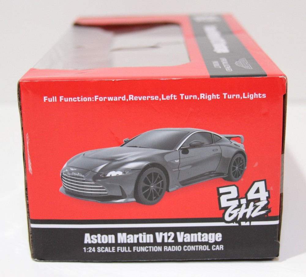 ASTON MARTIN V12 Vantage 1:24 Scale Full Function Radio Control Car; Licensed