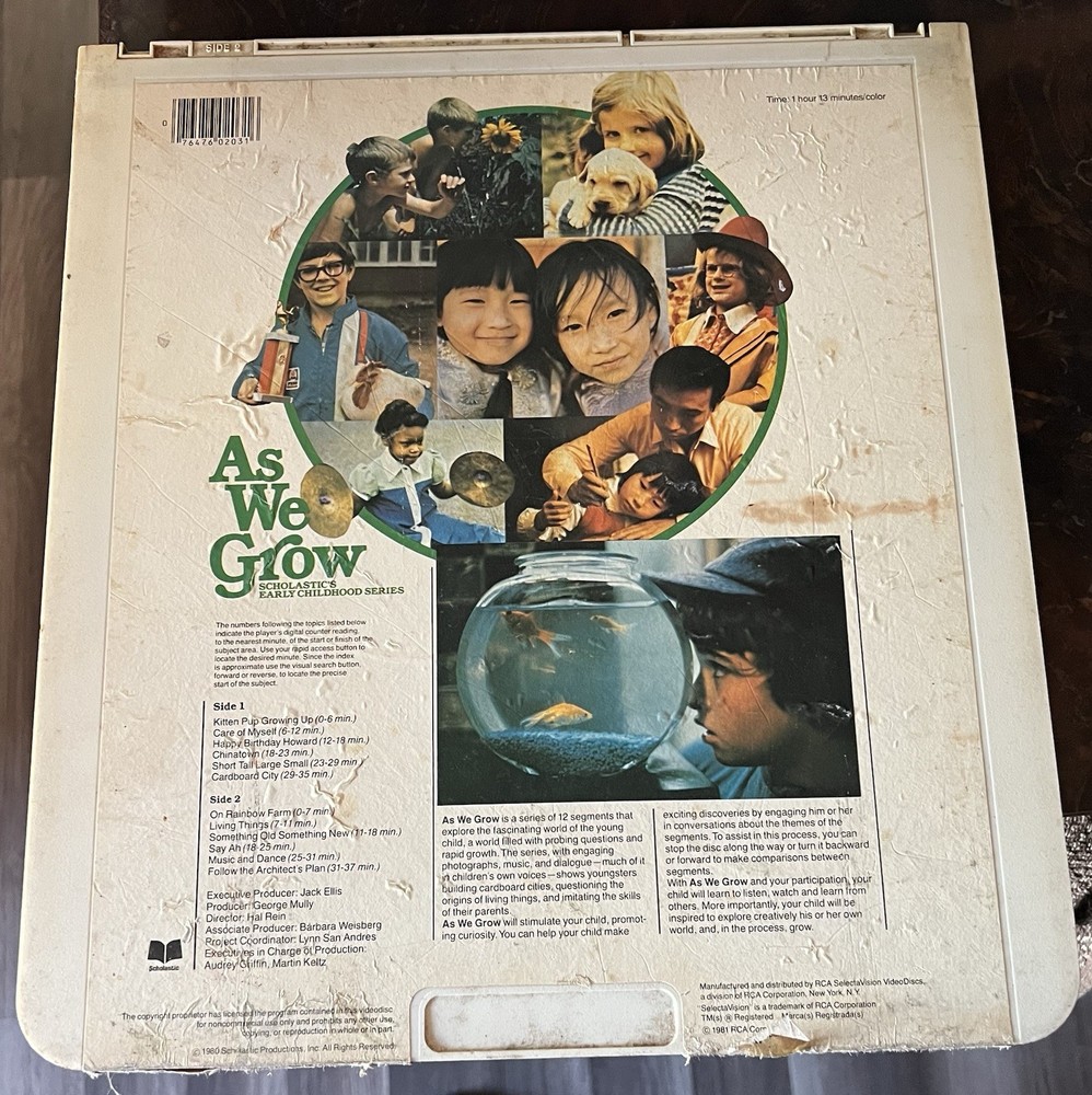 As We Grow (CED Videodisc)