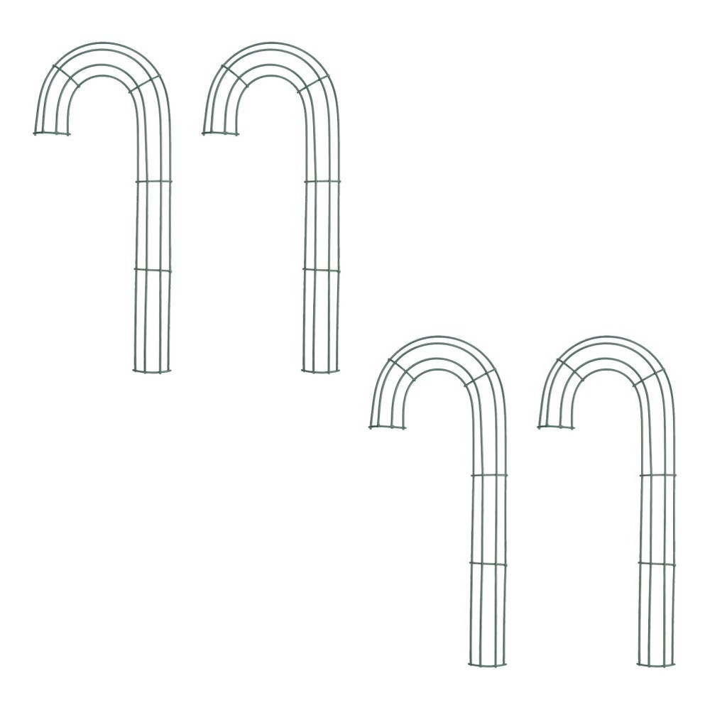 4Pcs Cane Iron Wreath Frame Wreath Accessory Christmas Accessory
