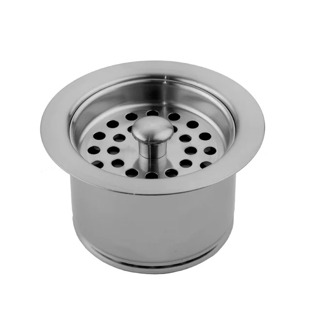 Jaclo 2829-ULB Extra Deep Garbage Disposal Flange w Strainer - Unlacquered Brass