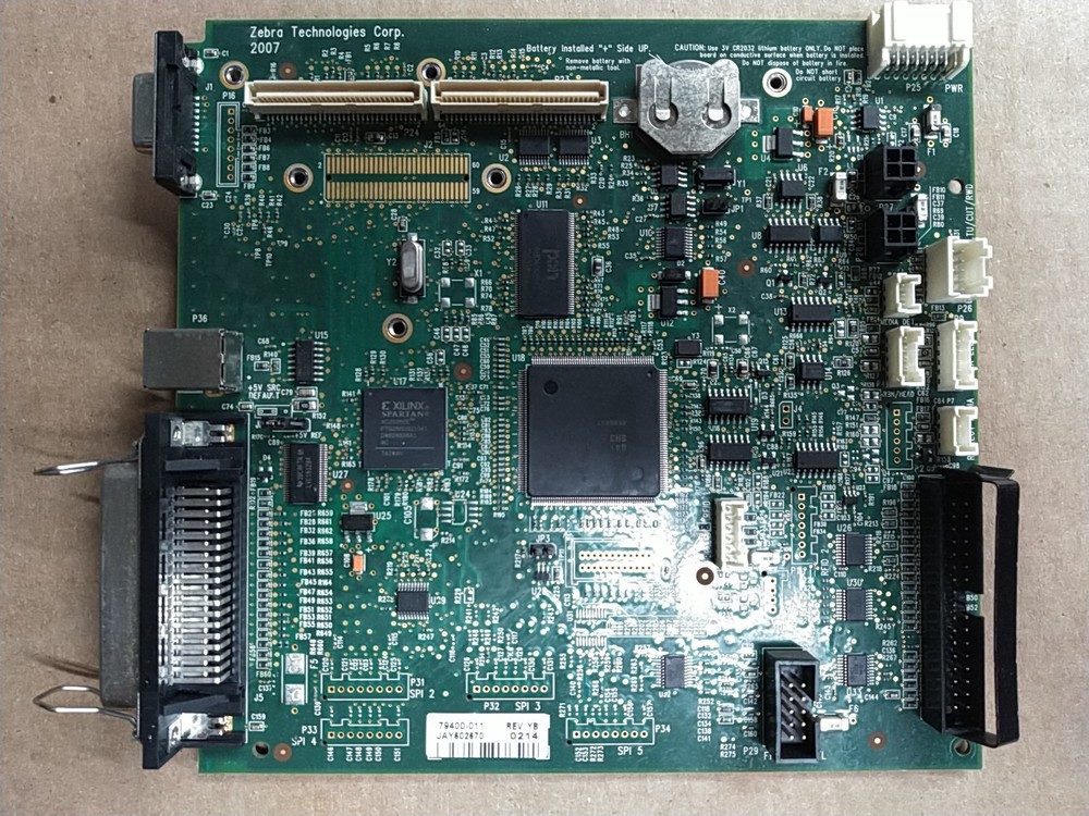 Zebra 79400-011 Rev YB Controller Board from ZM400 Printer
