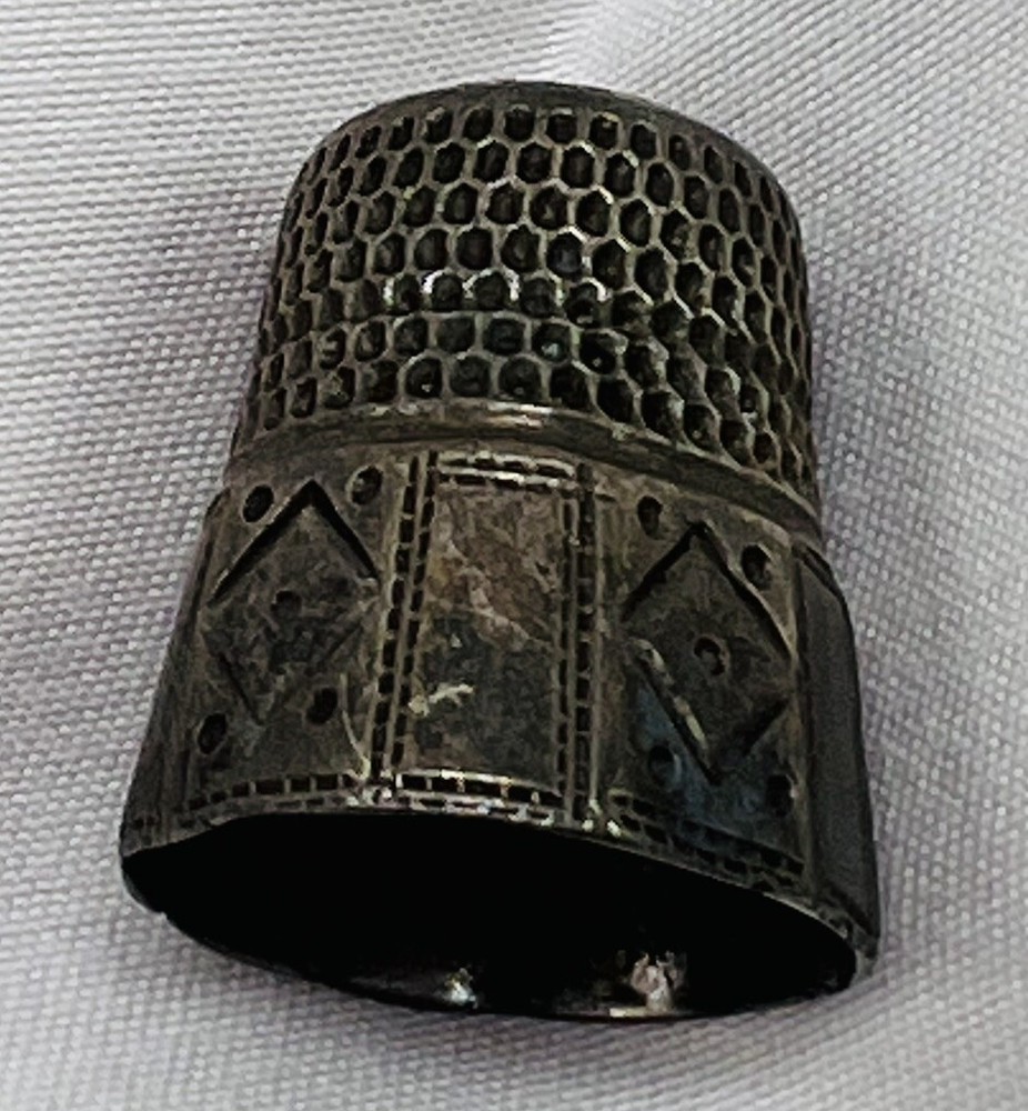 Sterling Silver Thimble Vintage Sewing Thimble Size 9