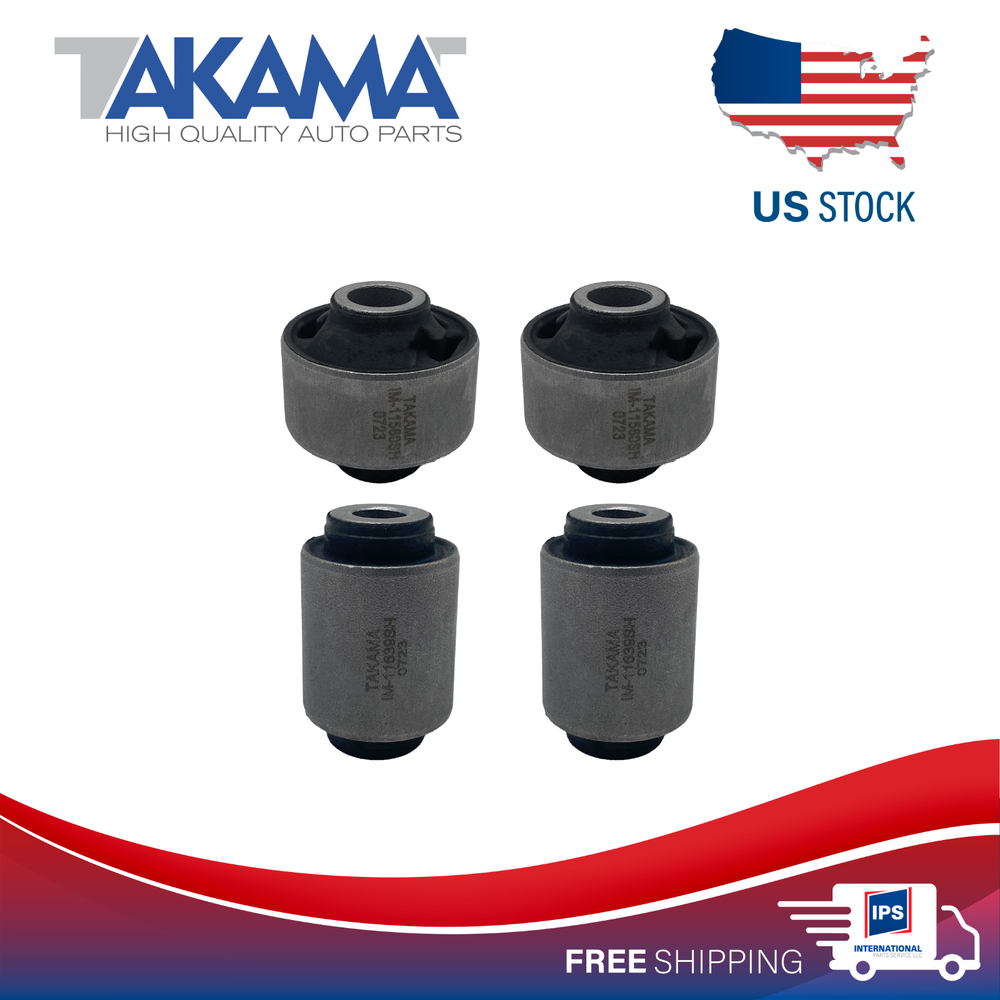 4Pcs Front Lower Control Arm Bushing KIT For 09-19 FORESTER, IMPREZA, LEGACY, XV