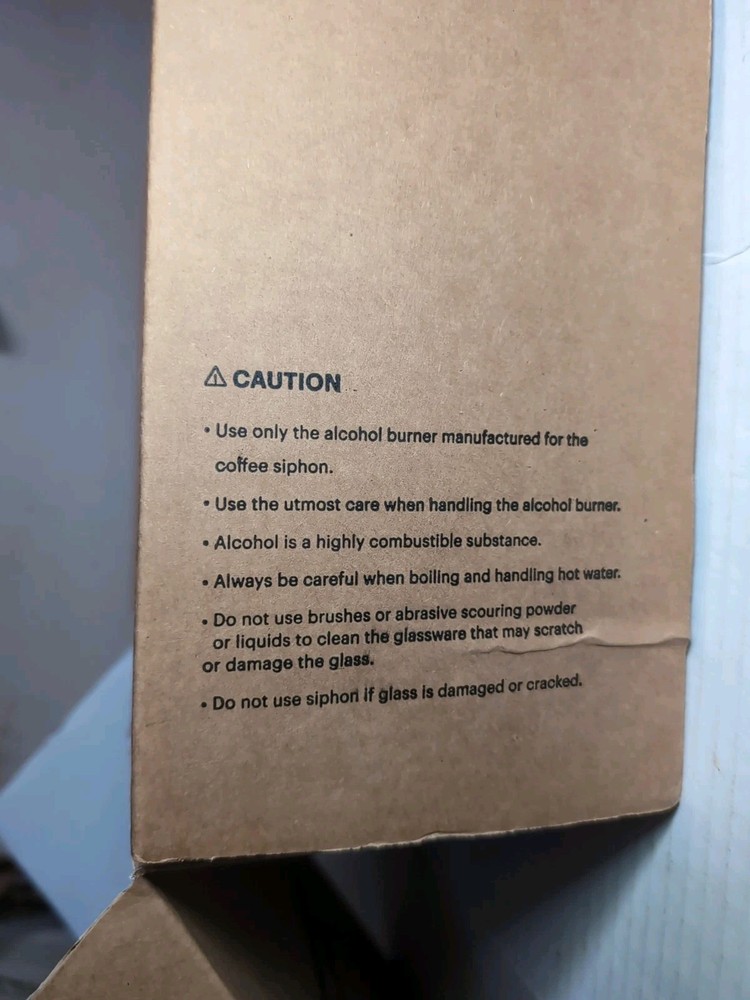 Table Top Coffee Siphon Brews 5 Cups New Open Box