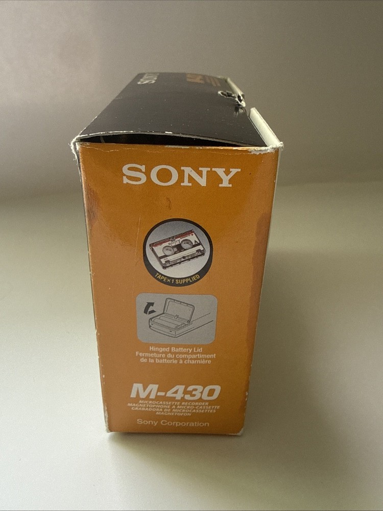 Sony Pressman M-430 Handheld Micro Cassette Voice Recorder - EUC - TESTED
