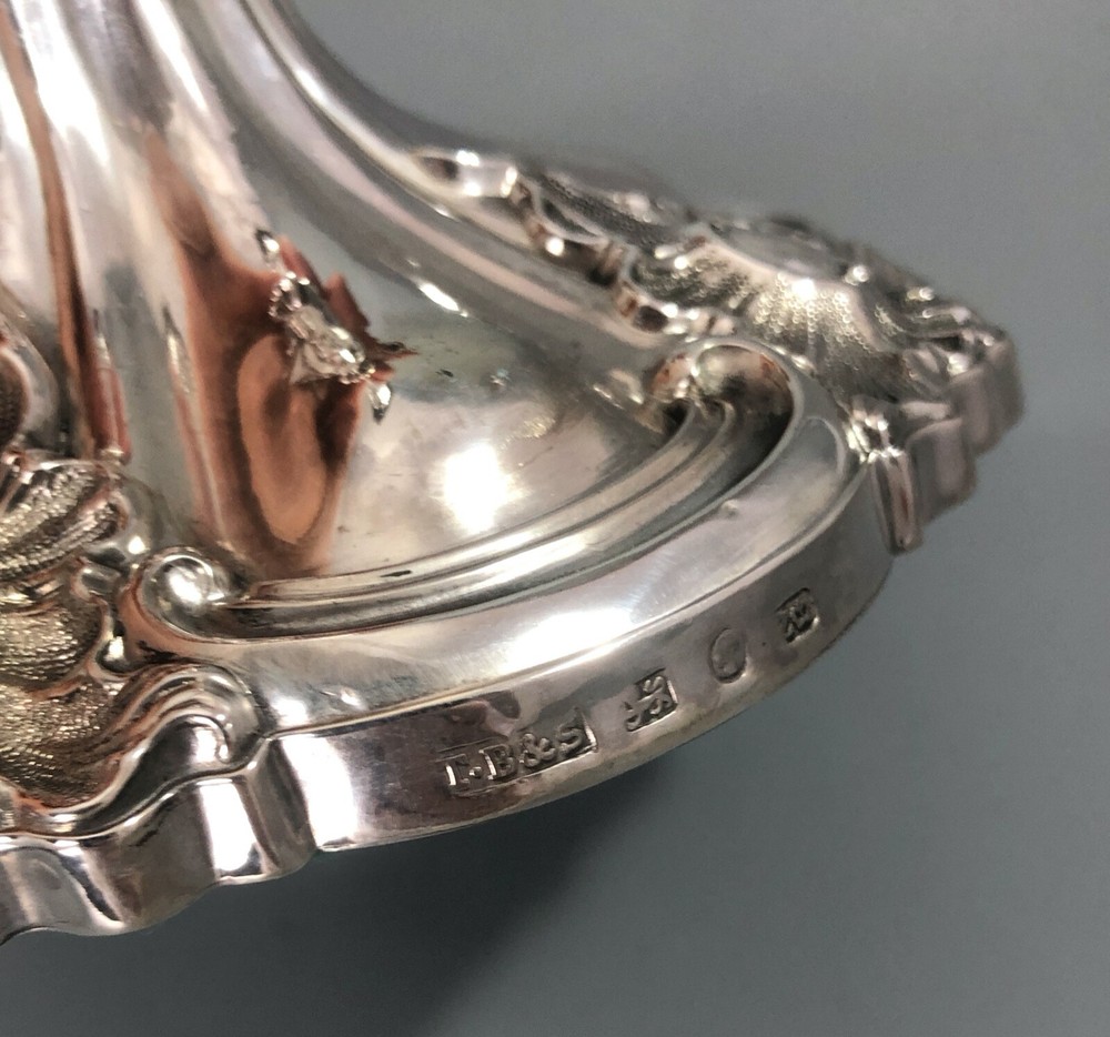 Victorian Silver Candlesticks Thomas Bradbury Sheffield 1843 CGZX