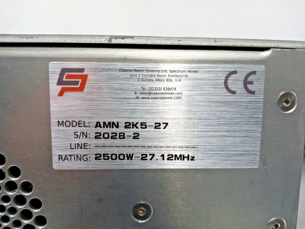 Coaxial Power Systems AMN 2K5-27 RF matching network controller 2500W / Tested